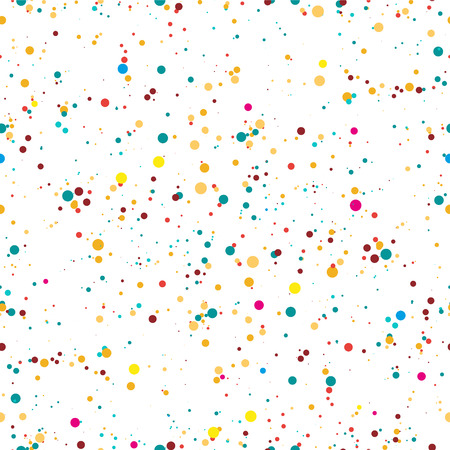 Seamless  pattern. Multicolored confetti on a white backgroundのイラスト素材