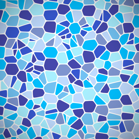 Mosaic  background in blue color. Vector illustrationのイラスト素材