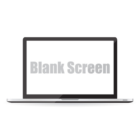 Blank screen of laptop. Vector illustrationのイラスト素材