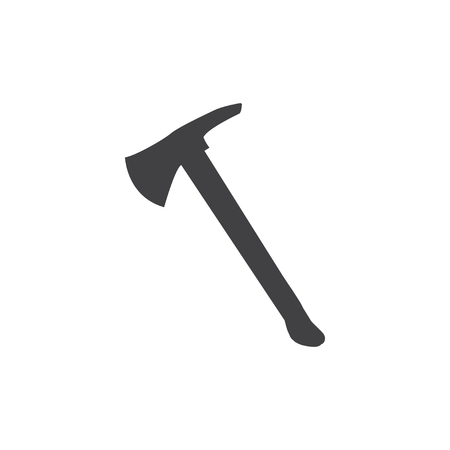 Axe icon in black on a white background. Vector illustrationのイラスト素材