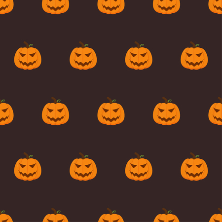 Seamless pattern for Halloween with pumpkins. Vector illustration.のイラスト素材