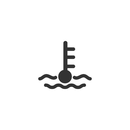 Temperature car icon in simple design. Vector illustration.のイラスト素材