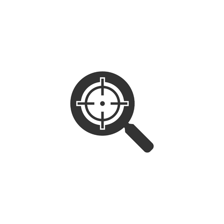 Target icon in simple design. Vector illustration.のイラスト素材