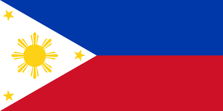 Flag of the Philippines. Vector illustration EPS10のイラスト素材