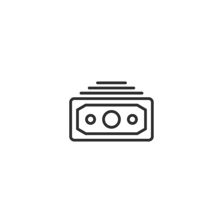 Money line icon in simple design on a white backgroundのイラスト素材