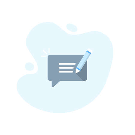 Tick speech bubble with clock icon in excellent flat design. Vector illustration eps10のイラスト素材