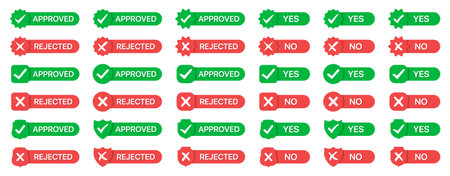 Set of stars rating badges in a flat design. Vector illustrationのイラスト素材