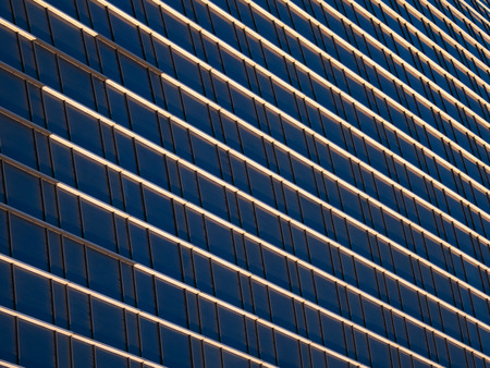 Pattern from the windows of a skyscraperの写真素材