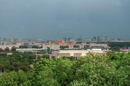 Aerial view of Moscow city. Center of Moscow.の写真素材