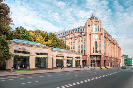 Moscow, Russia, September 30, 2020. Kuskovo Park-the Estate of count Sheremetev. Popular tourist attraction in Moscow.のeditorial素材