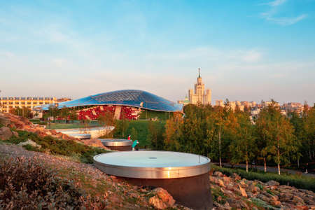 Russia, Teriberka, November, 30 2020. Tourist group of students on the rock.のeditorial素材