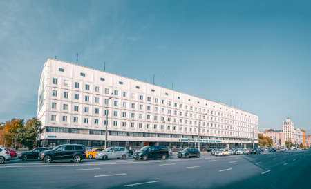 Moscow, Russia, September 30, 2020. Panoramic view of Kuskovo Park-the Estate of count Sheremetev. Popular tourist attraction in Moscow.のeditorial素材