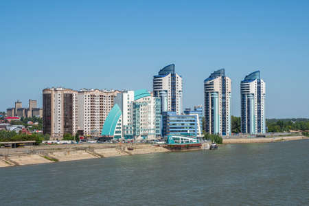 Russia, Kurai, July 2021. Monument to the fallen soldier in the Great Patriotic War in the center of the mountain village of Kurai in the Altai.のeditorial素材