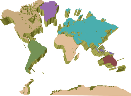 world mapのイラスト素材
