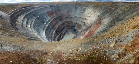 Career kimberlite pipe Mir, Yakutia