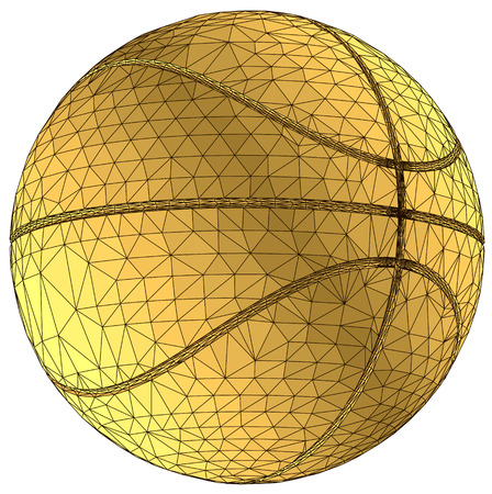 basketball ballのイラスト素材