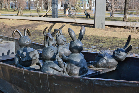 Moscow, Russia - March 1, 2014: Muzeon Art Park (Fallen Monument Park)のeditorial素材