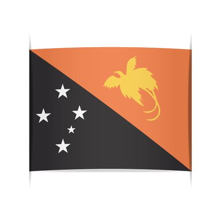 Flag of Papua New Guineaのイラスト素材