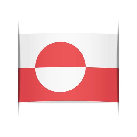 Flag of Greenlandのイラスト素材