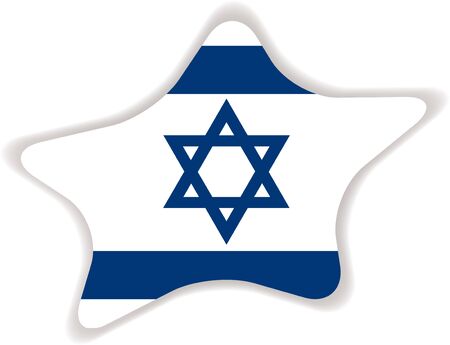 Flag of Israel.のイラスト素材