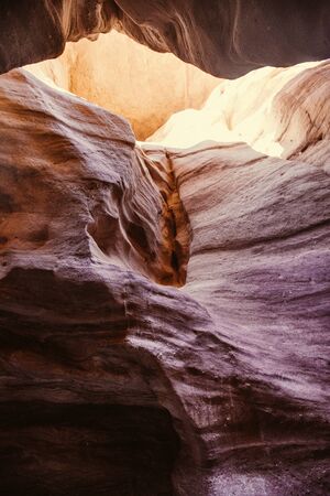 Misterious Red canyon  in the Israil and sun lights and stones in Israil near Eilat with sunlightsの写真素材