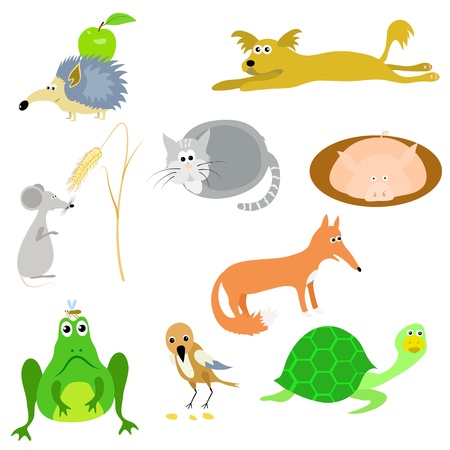 set of vector animals, EPS10のイラスト素材