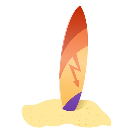 Surfboard  Vector illustrationのイラスト素材