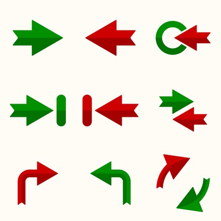 Arrow vector sign icon set