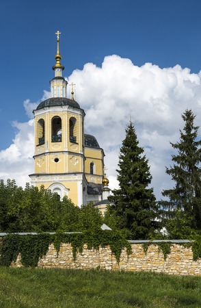 Orthodox Church against a beautiful sky with clouds, Russia, Serpukhovの写真素材