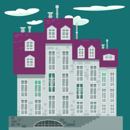 city ??landscapeのイラスト素材