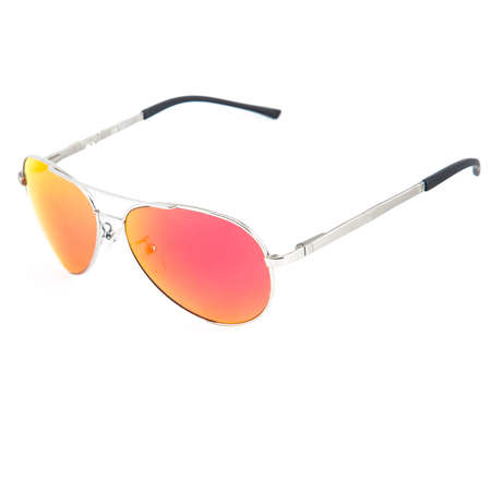 Sun goggles and glasses for vision in red frames. Red glasses frames on white backgroundの写真素材