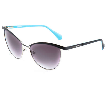 blue sunglasses frames on white background. Sun goggles and glasses for vision in blue frames.の写真素材