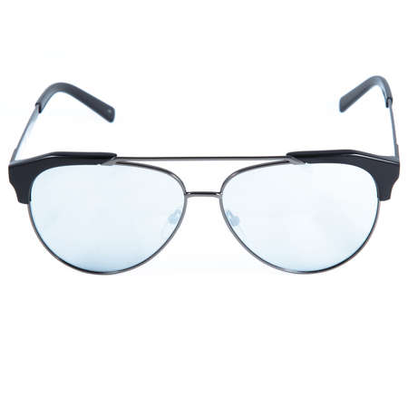 frames of glasses in blue on a white background. Eyeglasses in blue frames.の写真素材