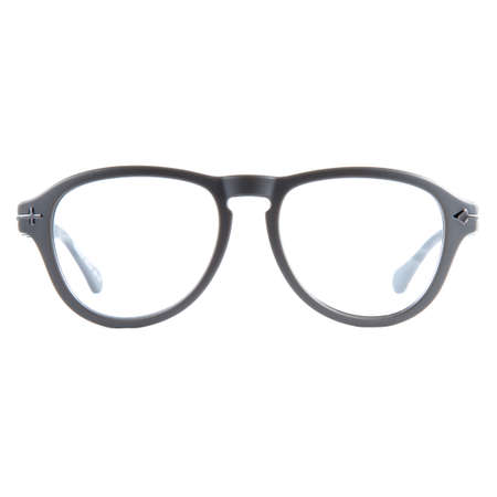 frames of glasses in blue on a white background. Eyeglasses in blue frames.の写真素材