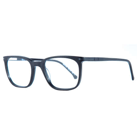 frames of glasses in blue on a white background. Eyeglasses in blue frames.の写真素材