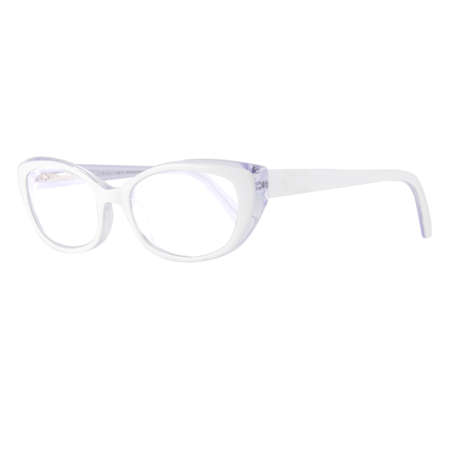 frames of glasses in blue on a white background. Eyeglasses in blue frames.の写真素材