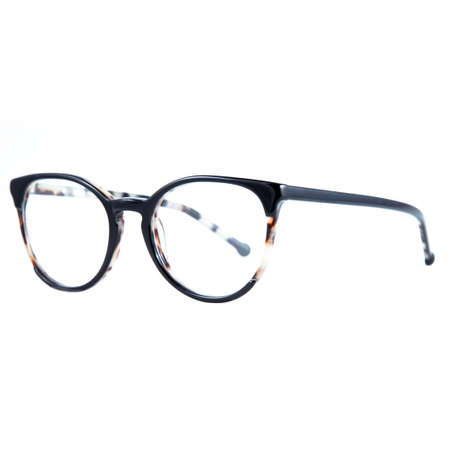 frames of glasses in blue on a white background. Eyeglasses in blue frames.の写真素材