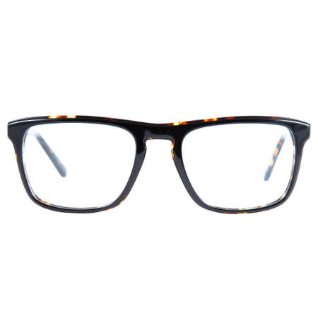 frames of glasses in blue on a white background. Eyeglasses in blue frames.の写真素材