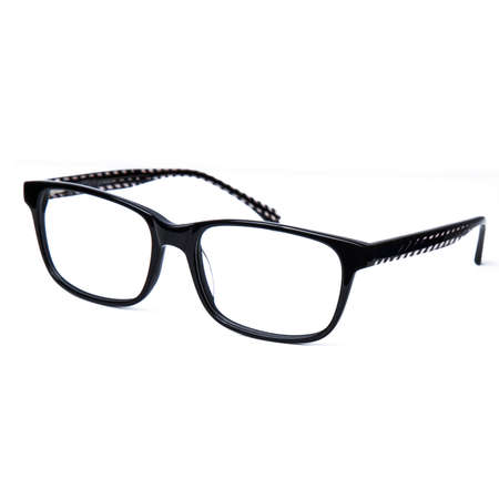 frames of glasses in blue on a white background. Eyeglasses in blue frames.の写真素材