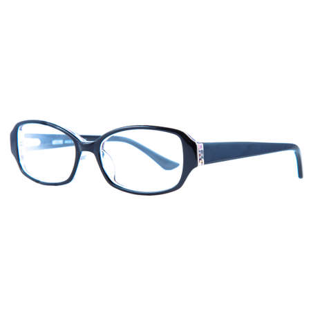 frames of glasses in blue on a white background. Eyeglasses in blue frames.の写真素材