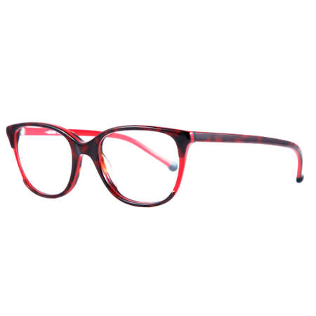 frames of glasses in blue on a white background. Eyeglasses in blue frames.の写真素材