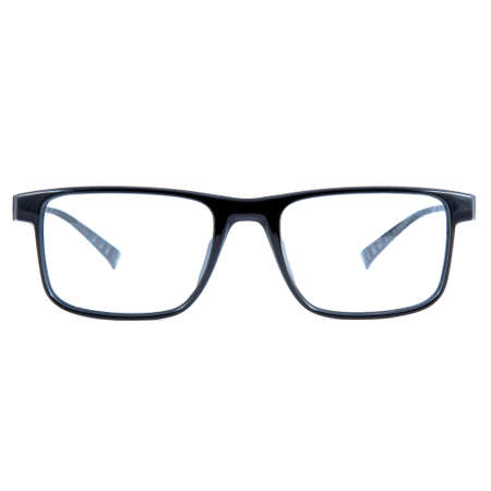 frames of glasses in blue on a white background. Eyeglasses in blue frames.の写真素材