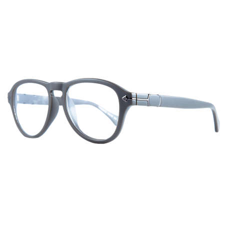 frames of glasses in blue on a white background. Eyeglasses in blue frames.の写真素材