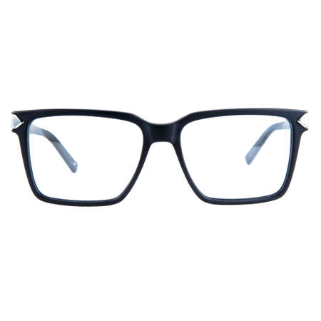 frames of glasses in blue on a white background. Eyeglasses in blue frames.の写真素材
