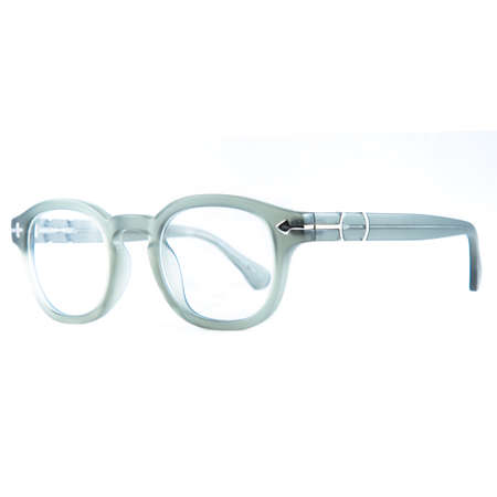 frames of glasses in blue on a white background. Eyeglasses in blue frames.の写真素材