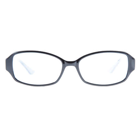 frames of glasses in blue on a white background. Eyeglasses in blue frames.の写真素材