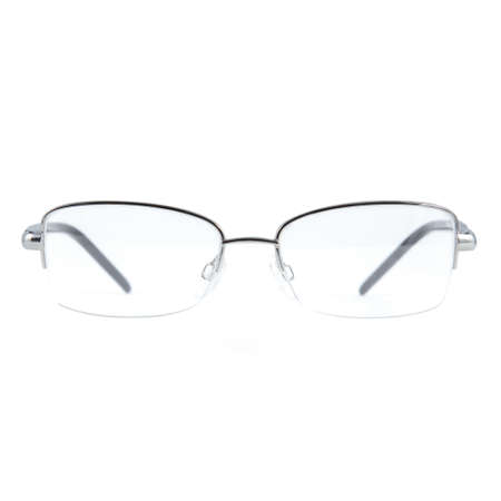 eyeglass frames on a white background. Stylish framed glasses on a white background.の写真素材