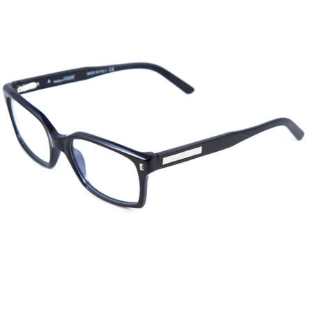 eyeglass frames on a white background. Stylish framed glasses on a white background.の写真素材