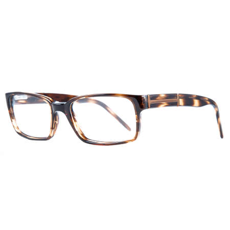 eyeglass frames on a white background. Stylish framed glasses on a white background.の写真素材