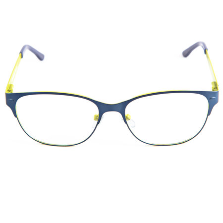 eyeglass frames on a white background. Stylish framed glasses on a white background.の写真素材